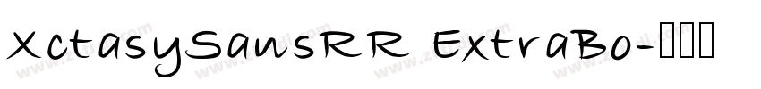 XctasySansRR ExtraBo字体转换